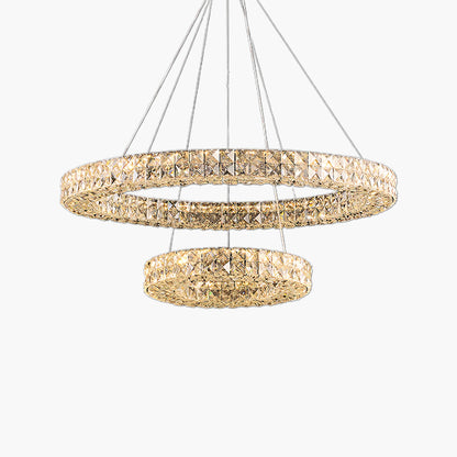 Spiridon Art Deco Steel Chandelier