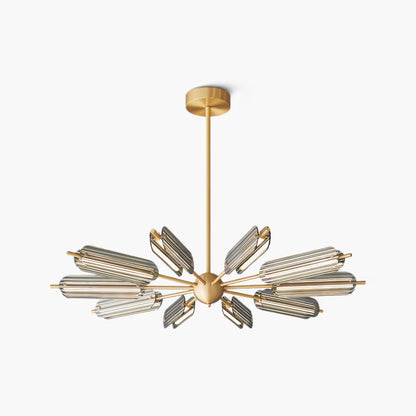 Sputnik Brass Modern Crystal Chandelier