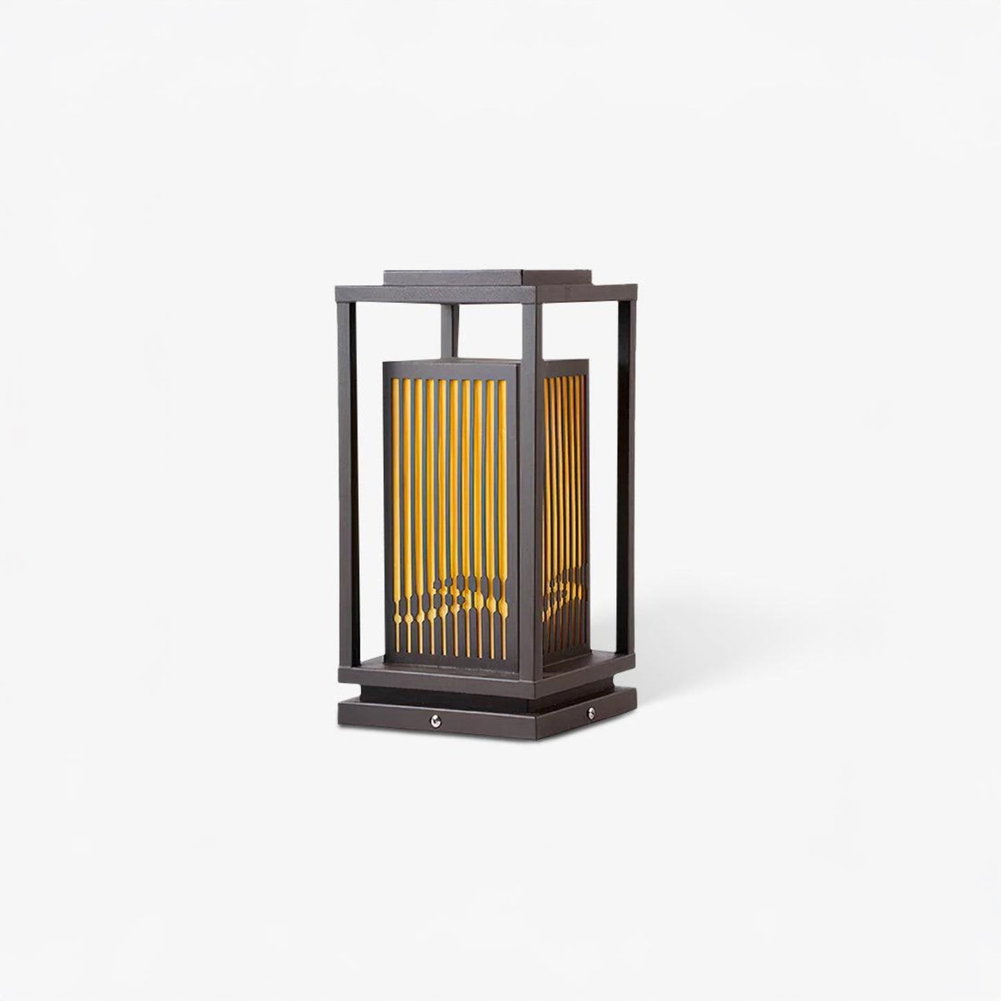 Square Cage Modern Metal Outdoor Light