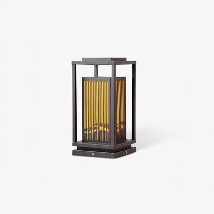 Square Cage Modern Metal Outdoor Light