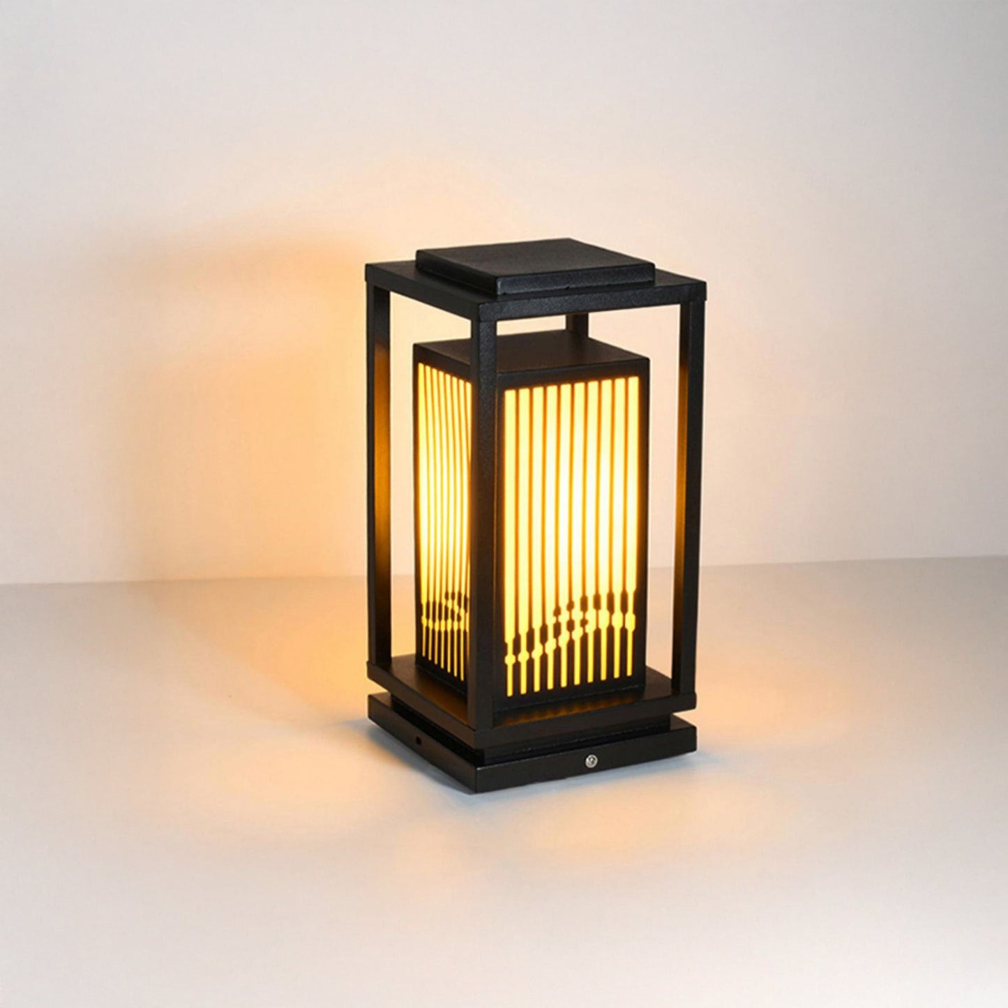 Square Cage Modern Metal Outdoor Light