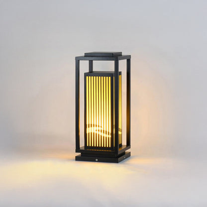 Square Cage Modern Metal Outdoor Light