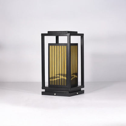 Square Cage Modern Metal Outdoor Light