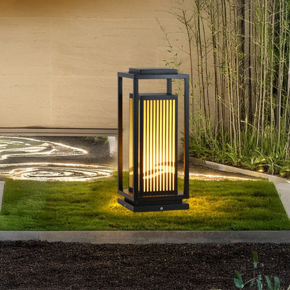 Square Cage Modern Metal Outdoor Light