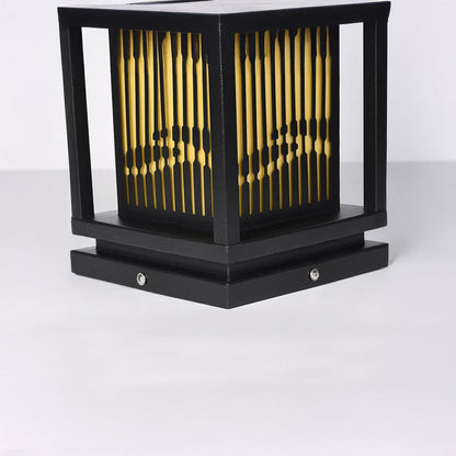 Square Cage Modern Metal Outdoor Light