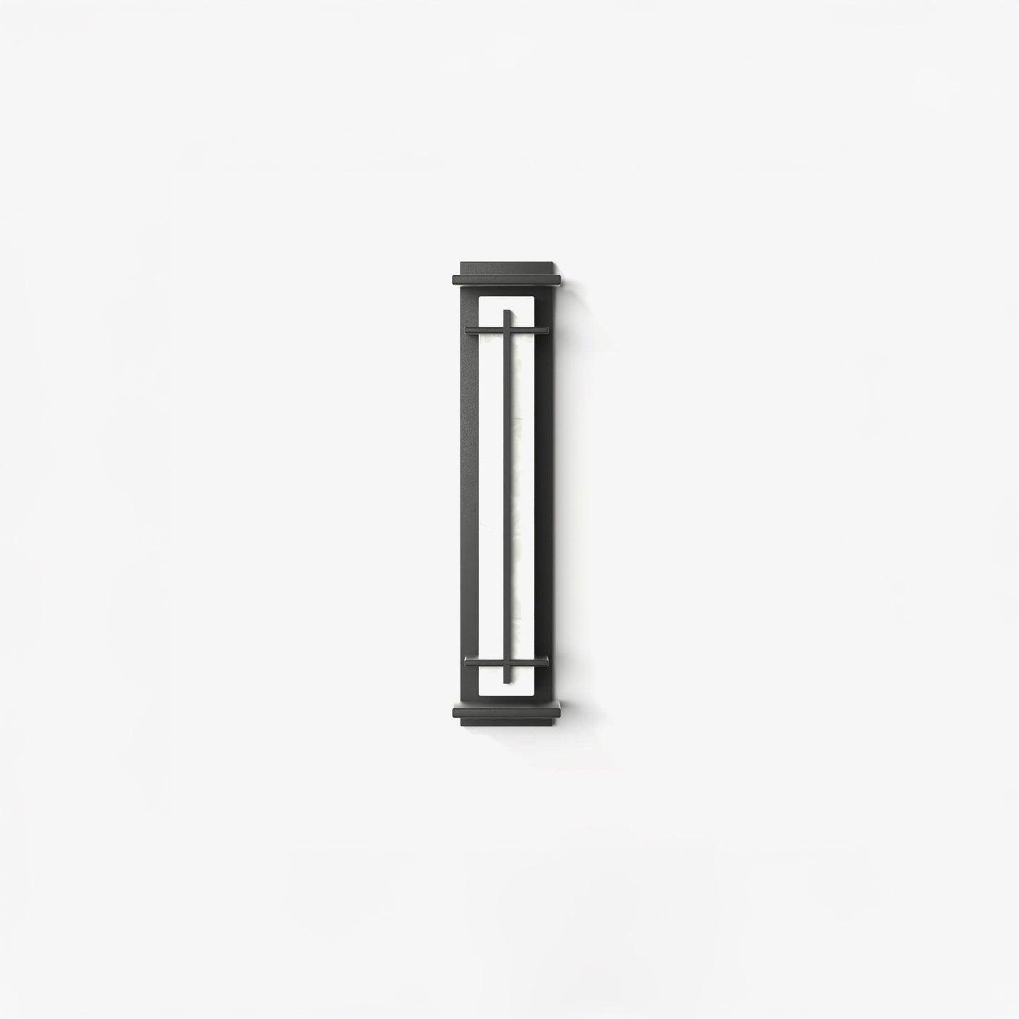 Square Outdoor Art Deco Steel Wall Light