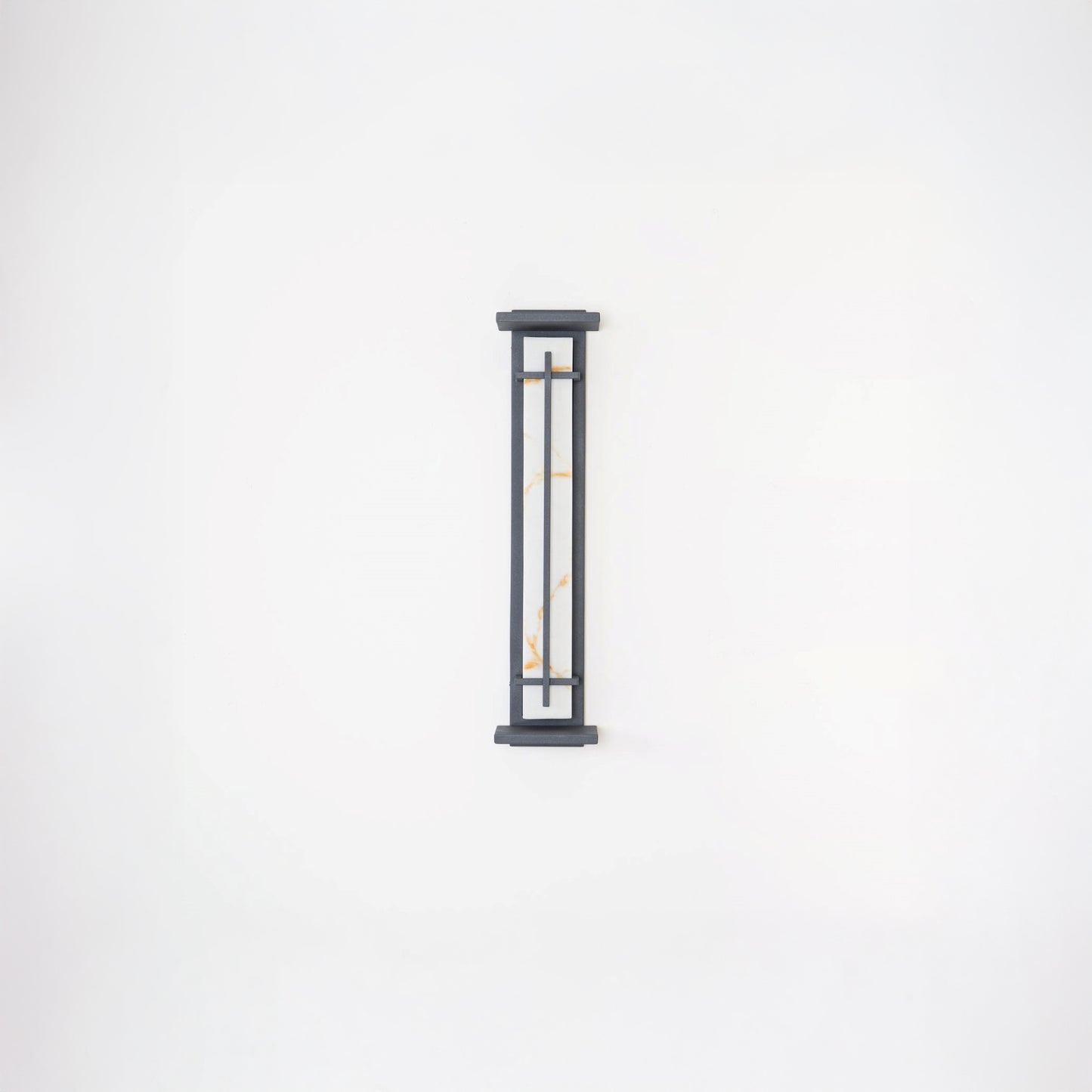 Square Outdoor Art Deco Steel Wall Light