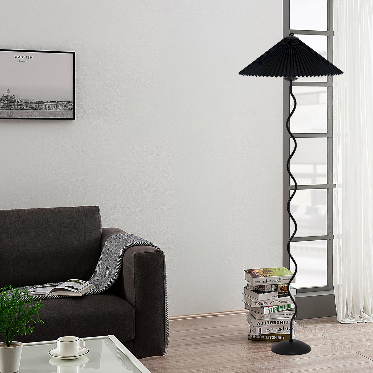 Squiggle Traditional Metal Floor Lamp