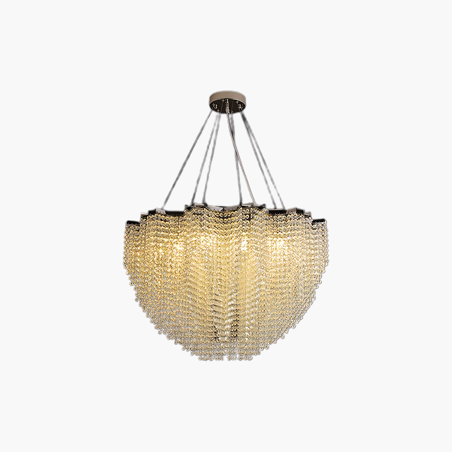 Stalizi Crystal Eclectic Metal chandelier