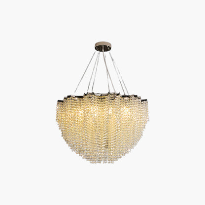 Stalizi Crystal Eclectic Metal chandelier