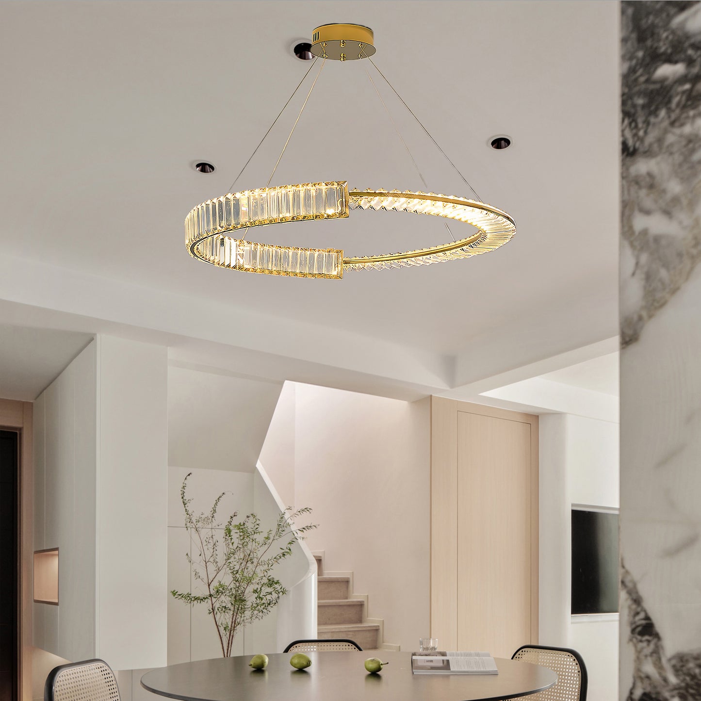 Stella LED Eclectic Metal Chandelier