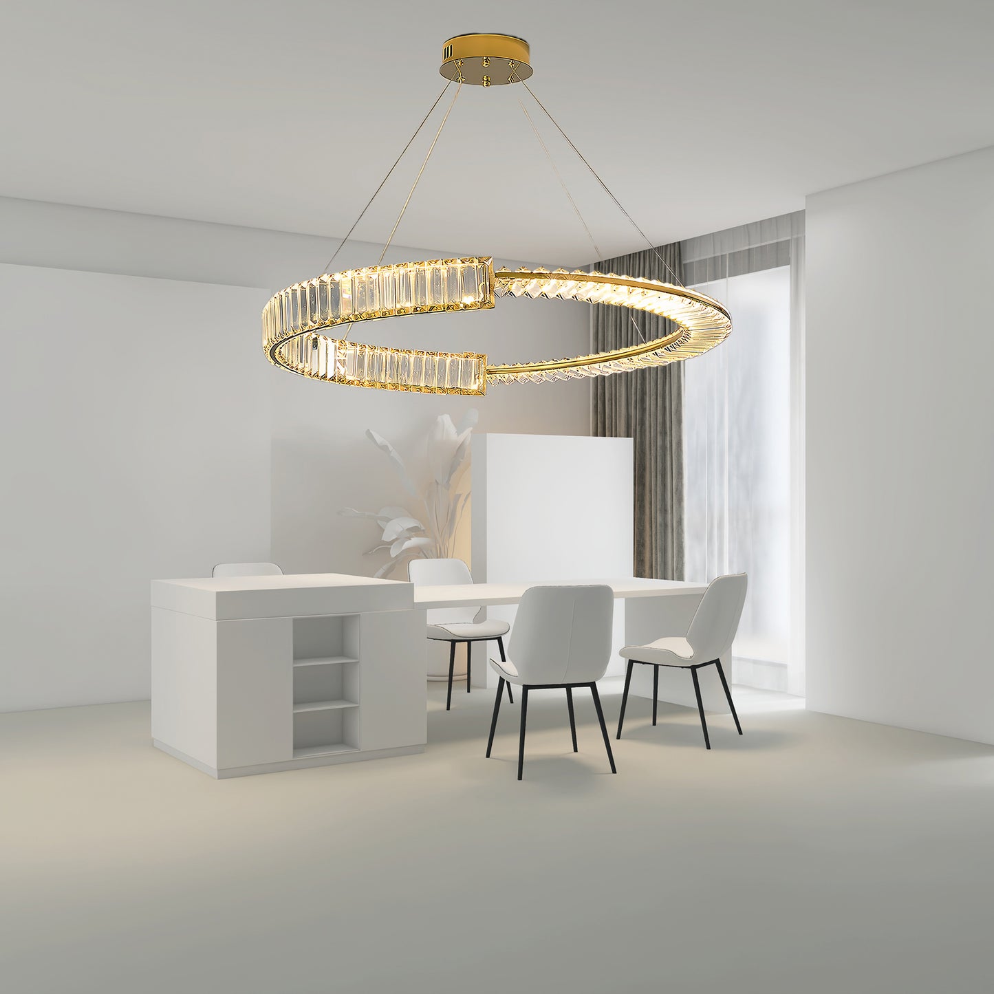 Stella LED Eclectic Metal Chandelier