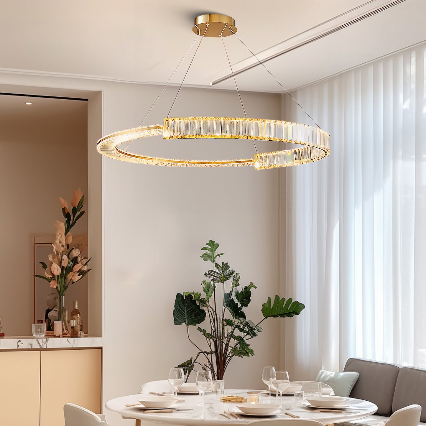 Stella LED Eclectic Metal Chandelier