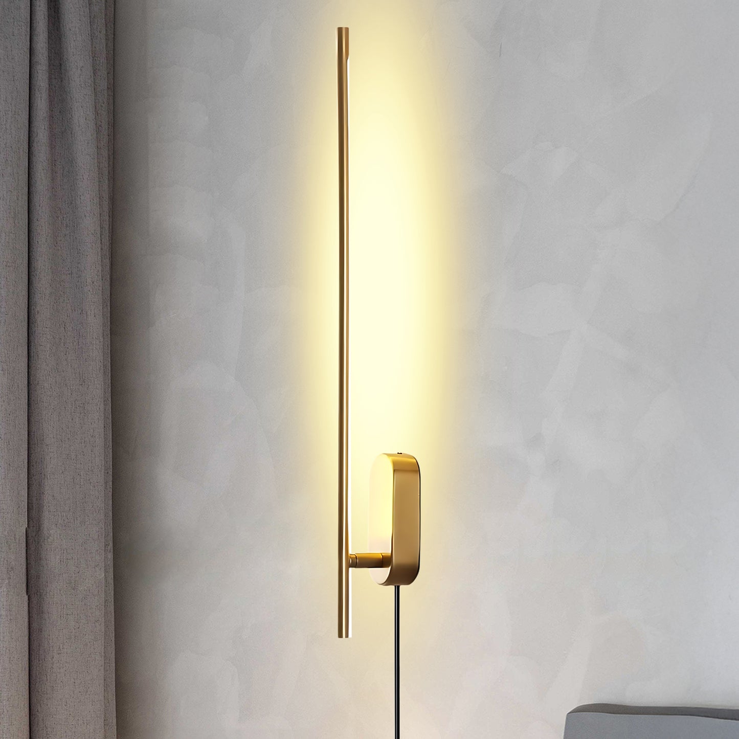 Stick Shaped Plug In Sconce