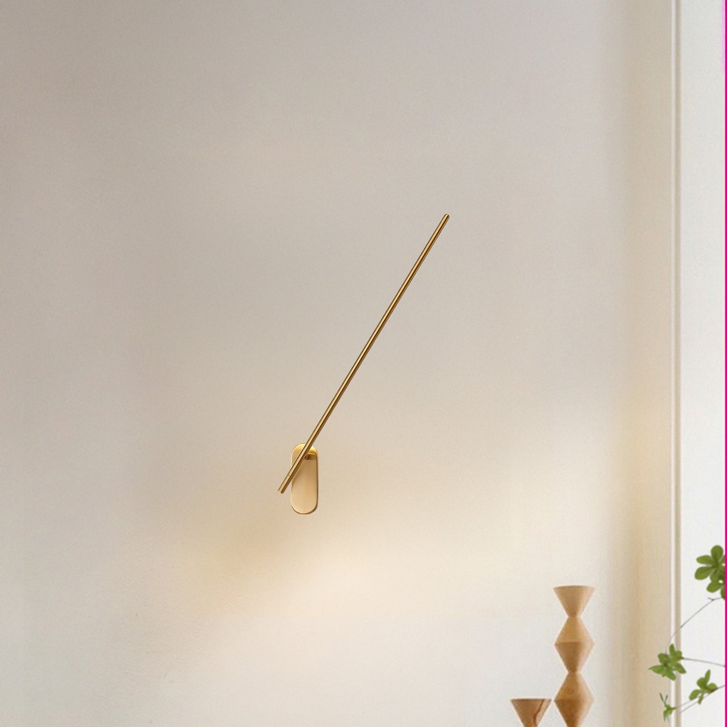 Stick Shaped Plug In Sconce