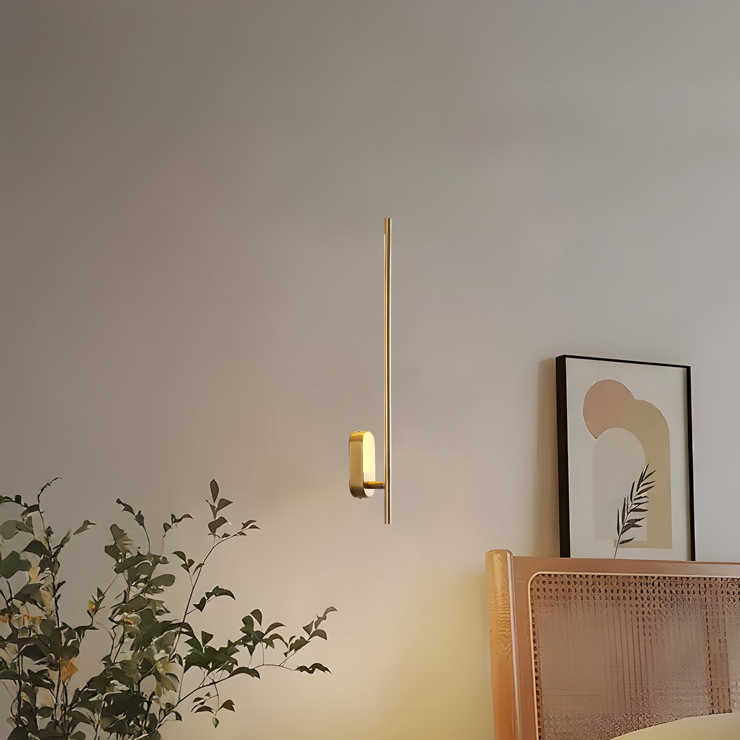 Stick Shaped Plug In Sconce