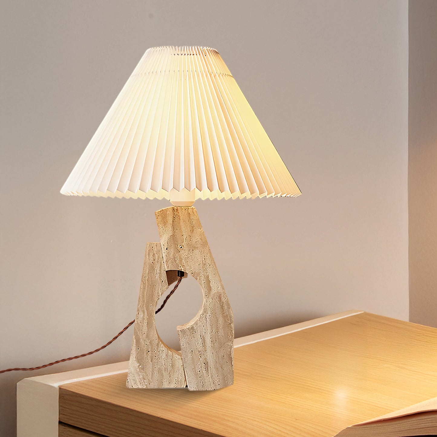 Stone Pillar Modern Material Table Lamp