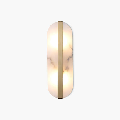 Stone Eclectic Metal Wall Alabaster LED Sconce