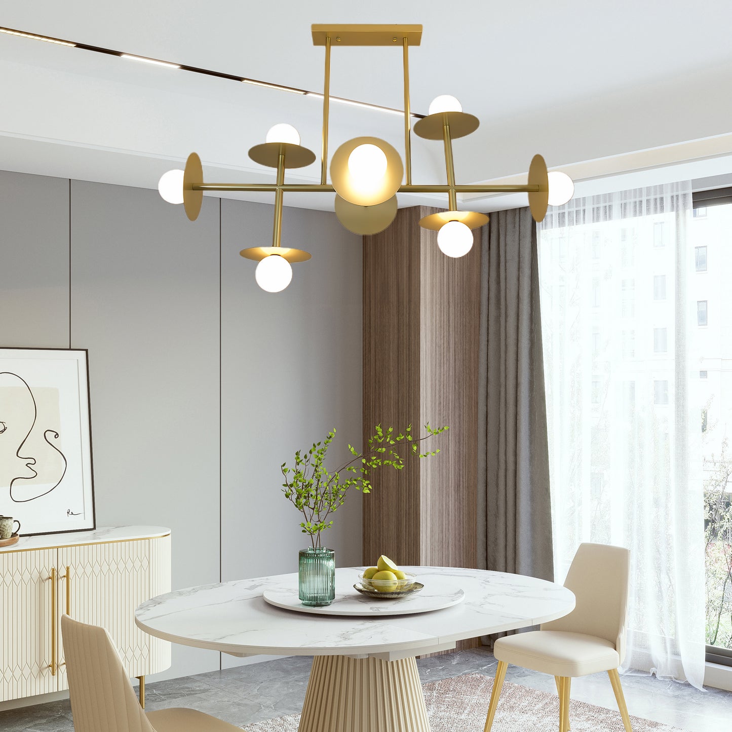 Strada Modern Crystal Chandelier