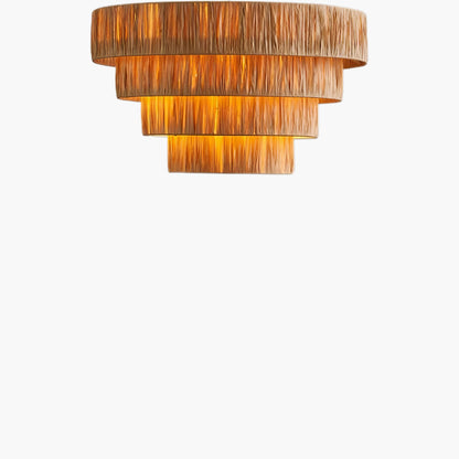 Straw Art Eclectic Metal Pendant Light