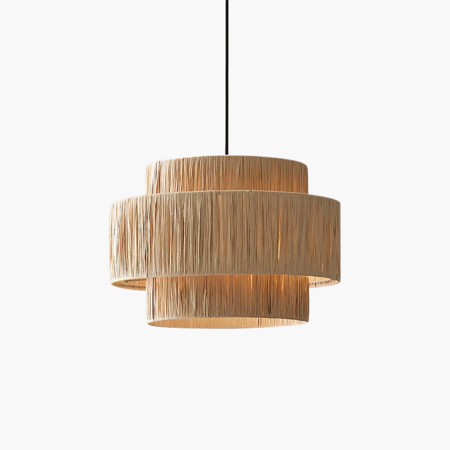 Straw Art Eclectic Metal Pendant Light