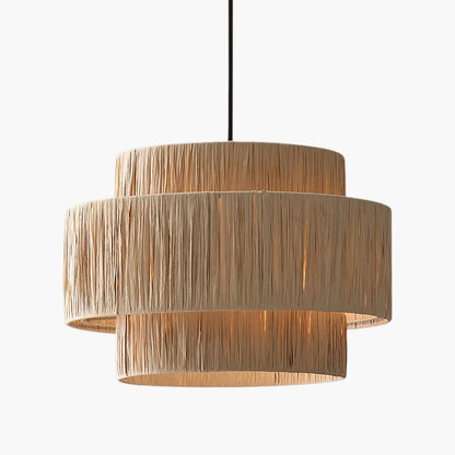 Straw Art Eclectic Metal Pendant Light