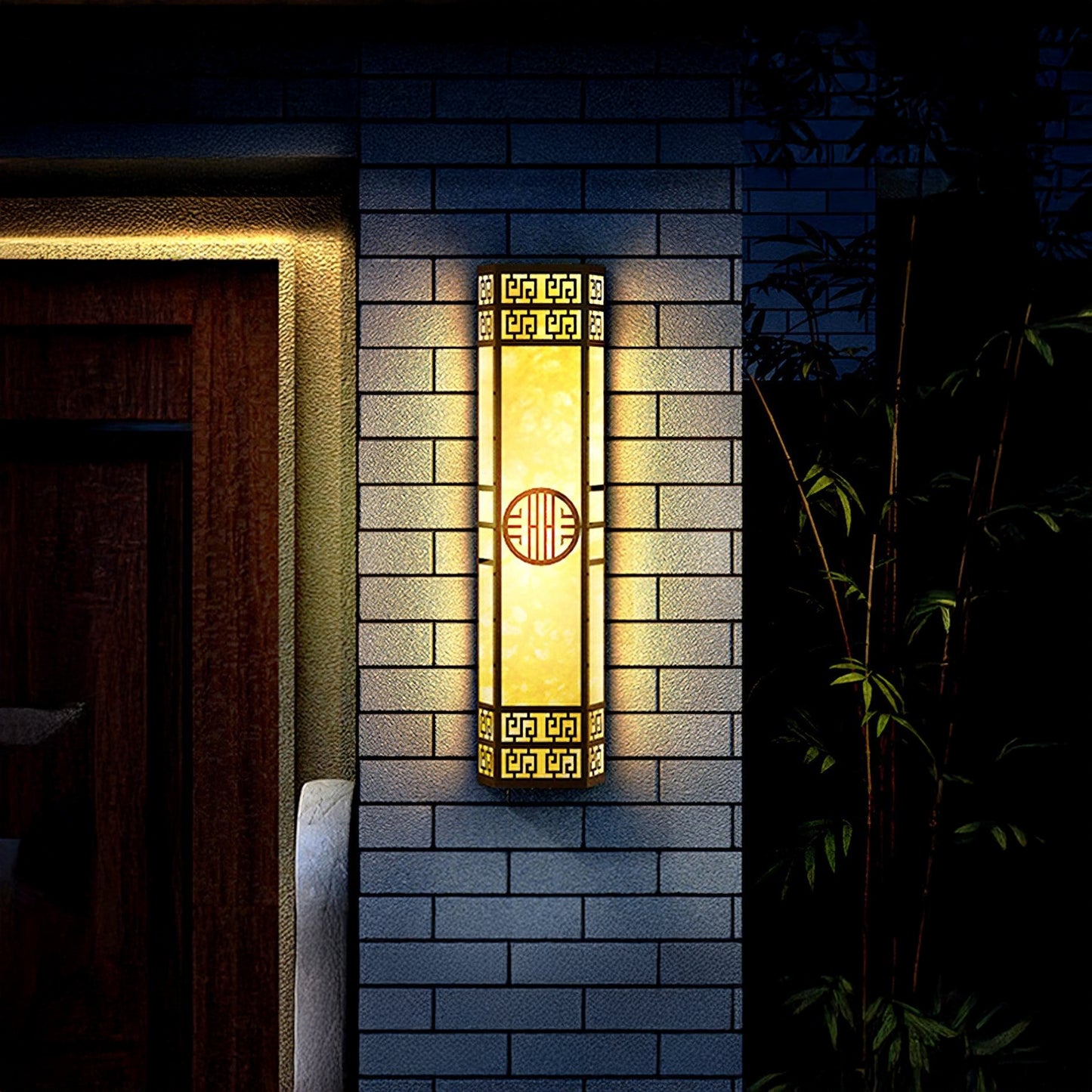 Stripe Outdoor Modern Metal Wall Light