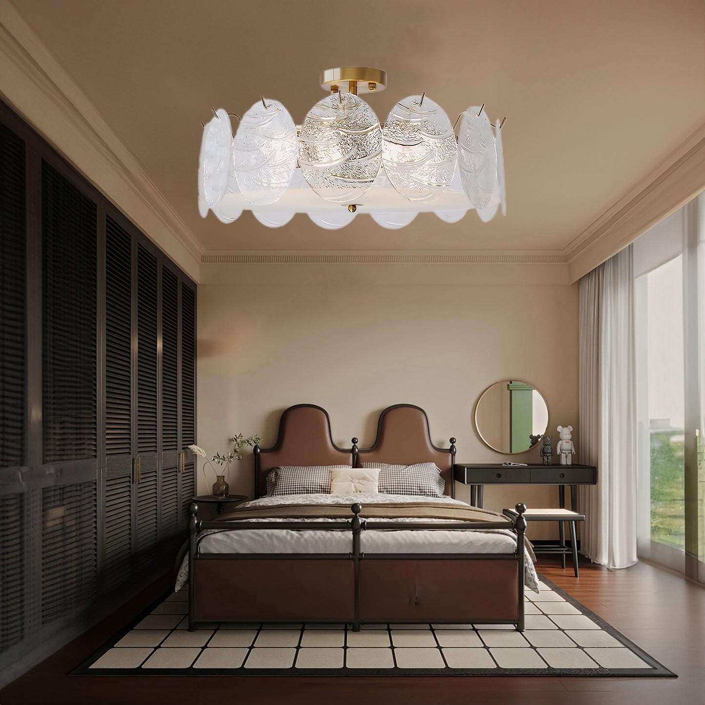 Sue-Anne Modern Crystal Ceiling Lamp