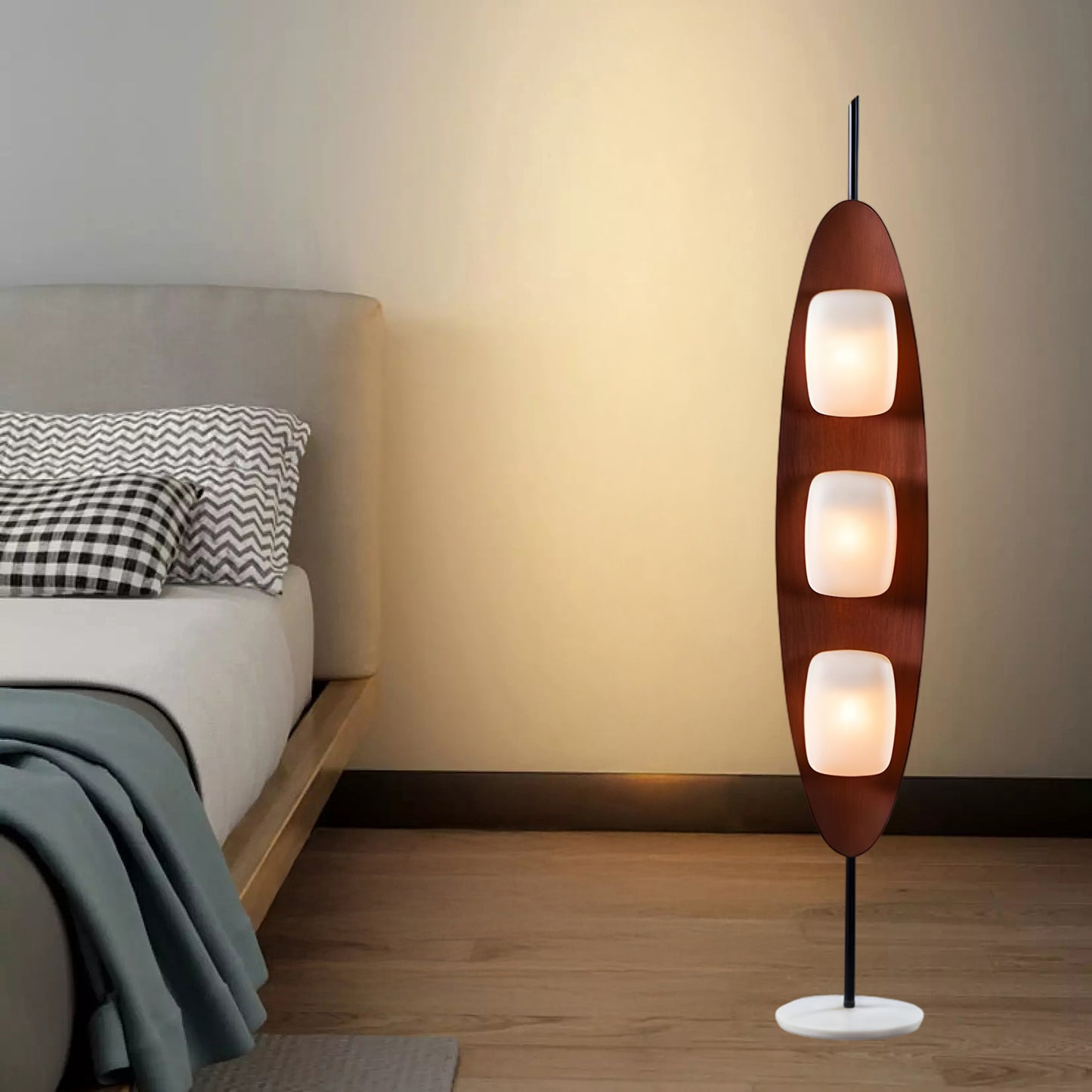 Surfboard Modern Crystal Floor Lamp