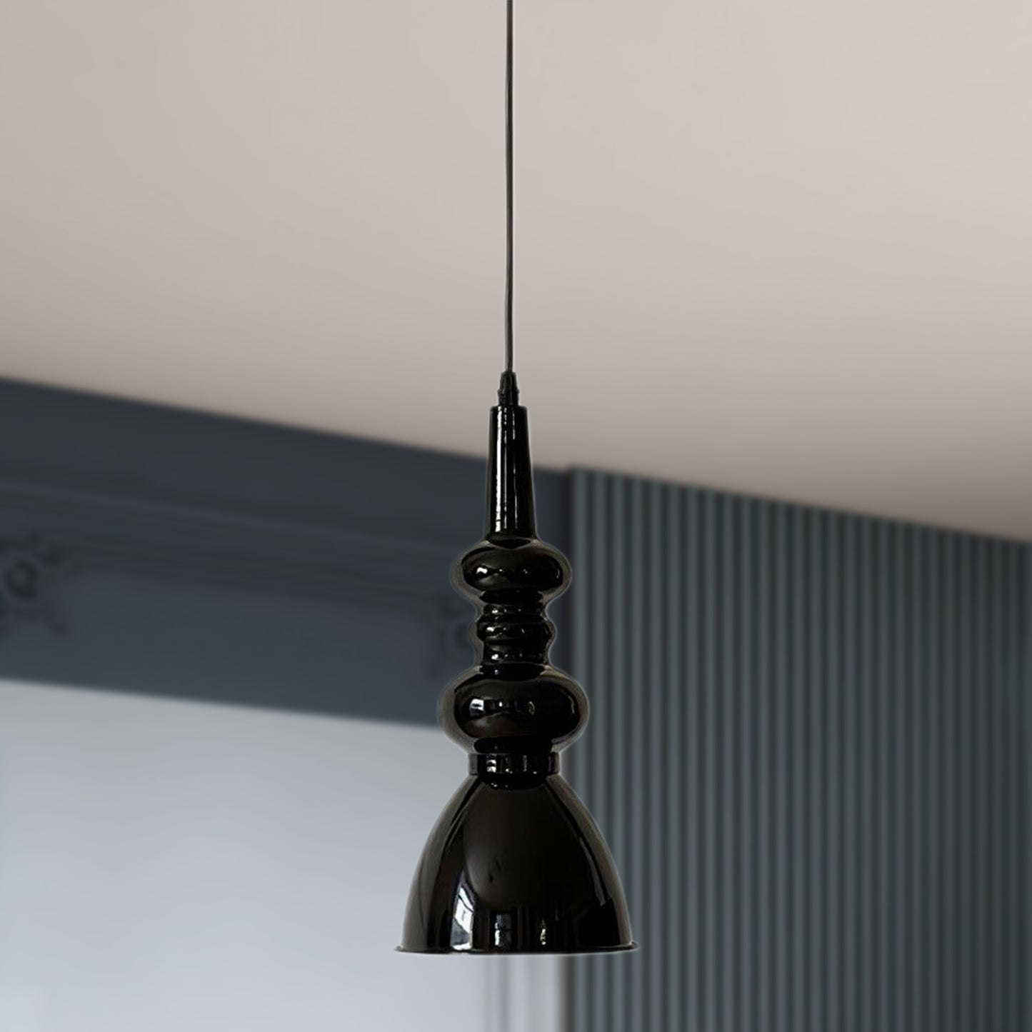 Svelte Noir Modern Metal Pendant Light