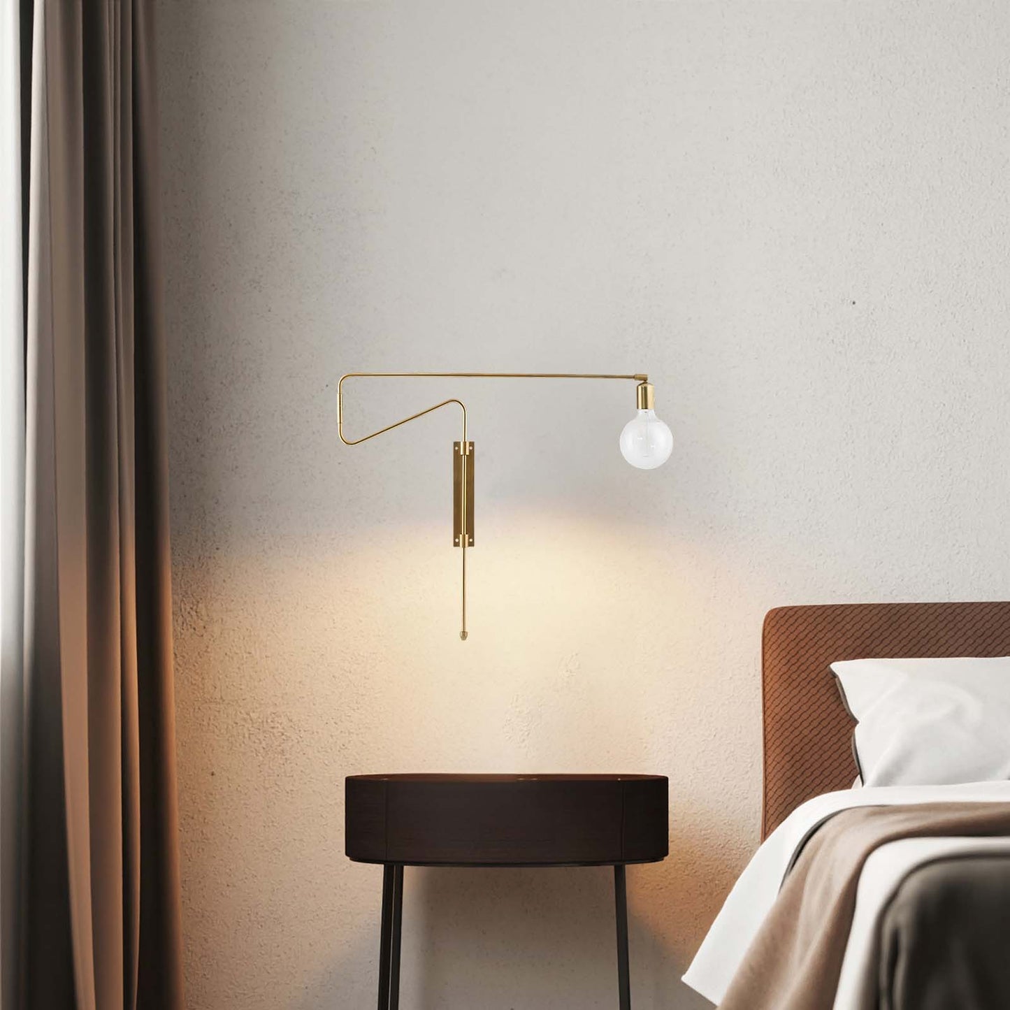 Swing Traditional Brass Wall Lamp