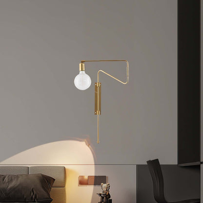 Swing Traditional Brass Wall Lamp