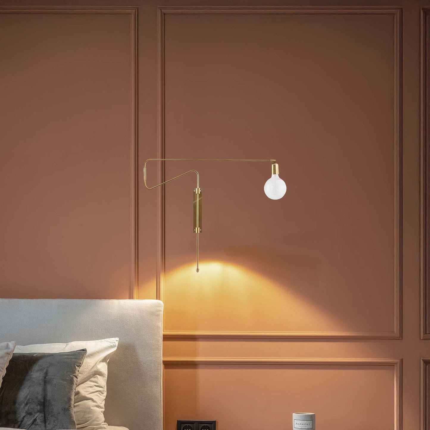 Swing Traditional Brass Wall Lamp