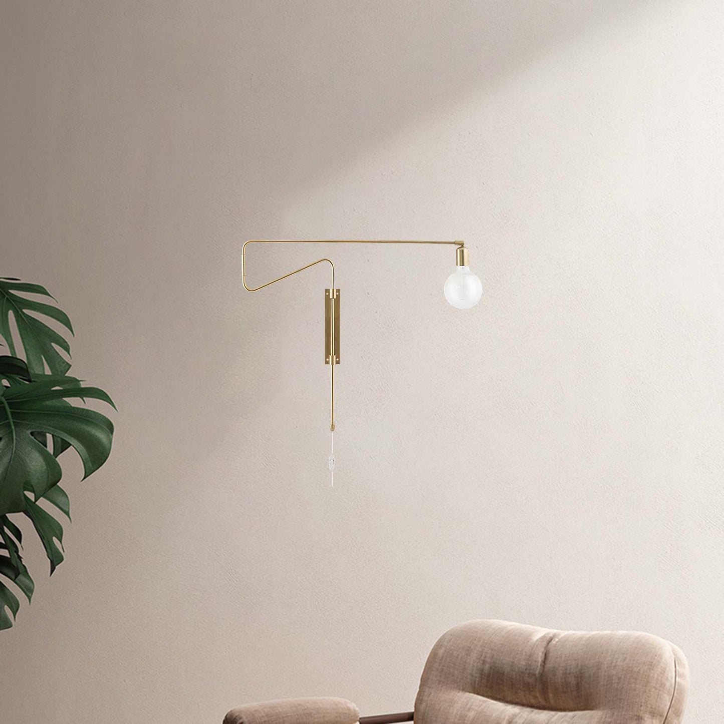 Swing Traditional Brass Wall Lamp