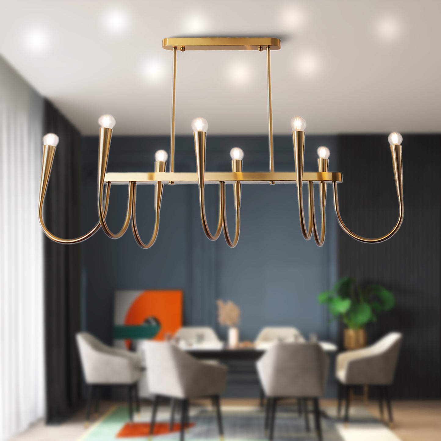 Symphony Eclectic Metal Chandelier