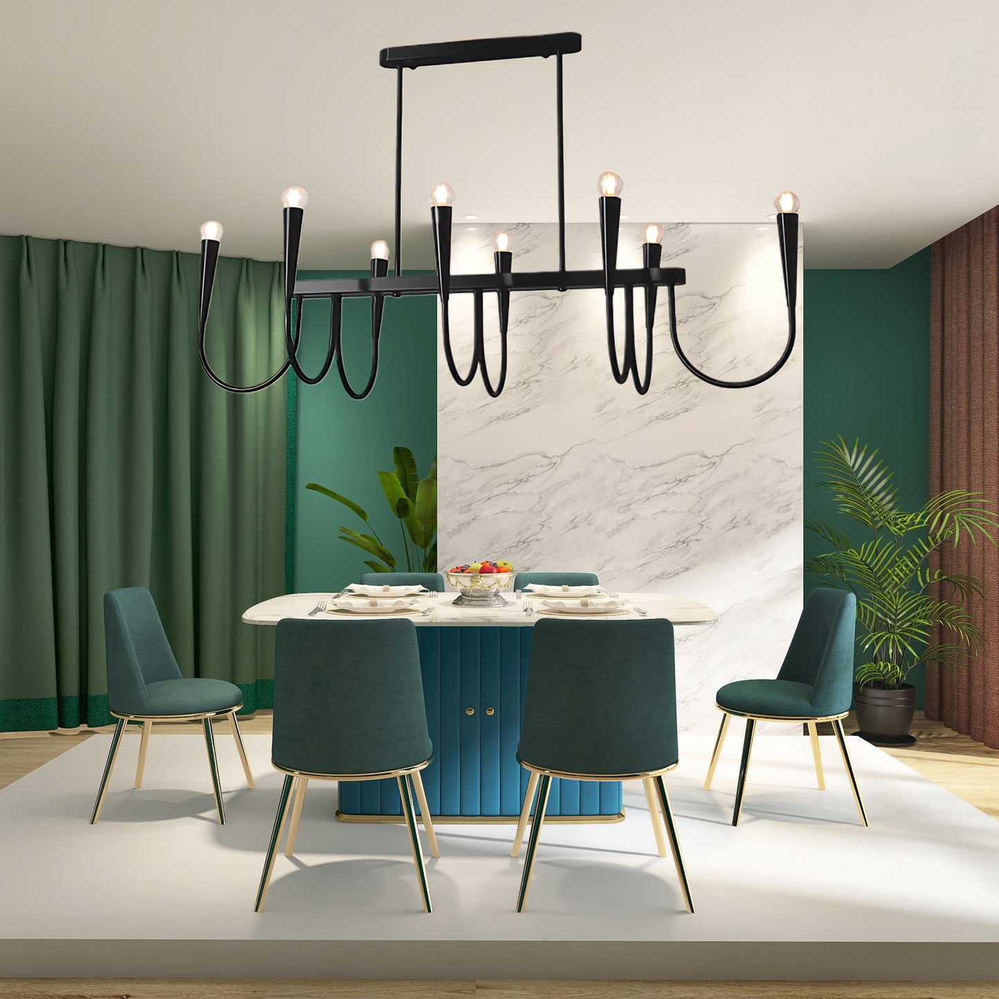 Symphony Eclectic Metal Chandelier