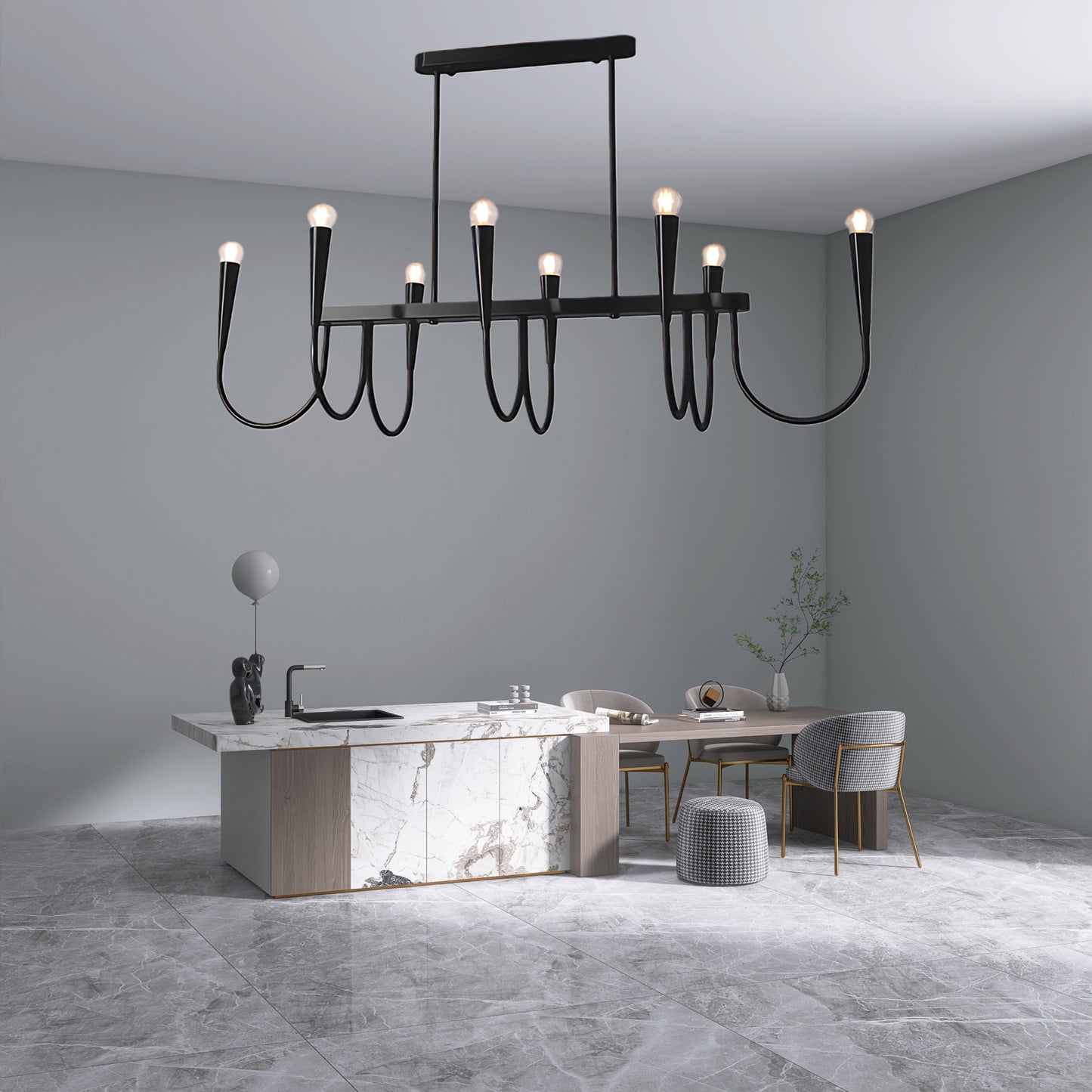 Symphony Eclectic Metal Chandelier