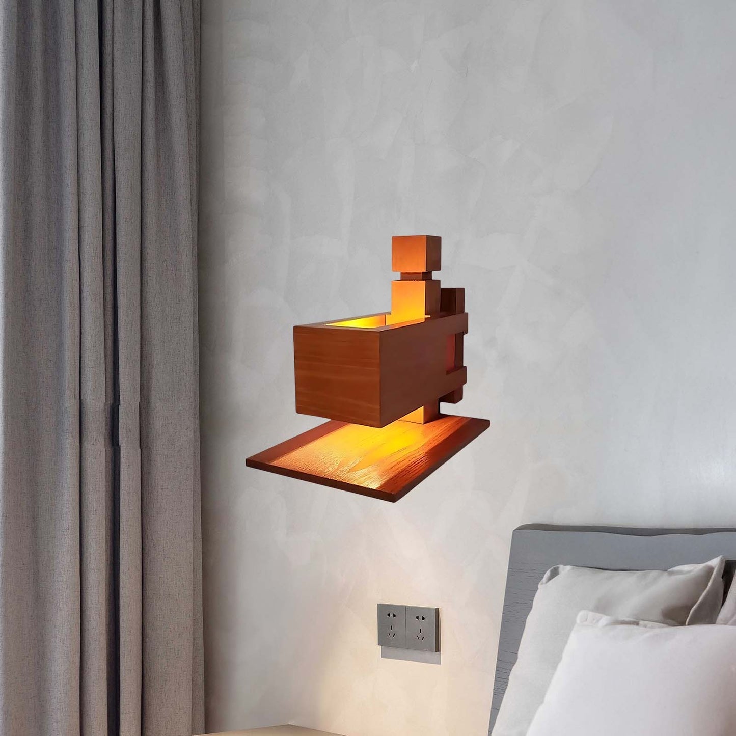 Taliesin Modern Wood Wall Lamp