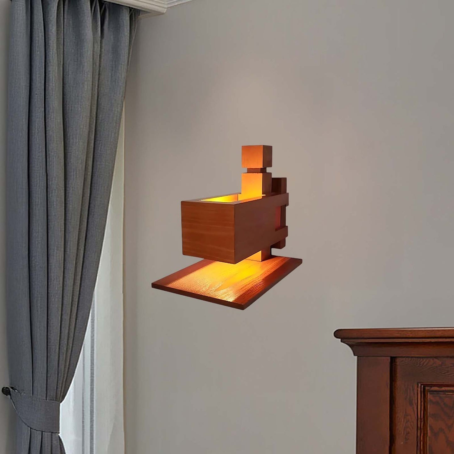 Taliesin Modern Wood Wall Lamp