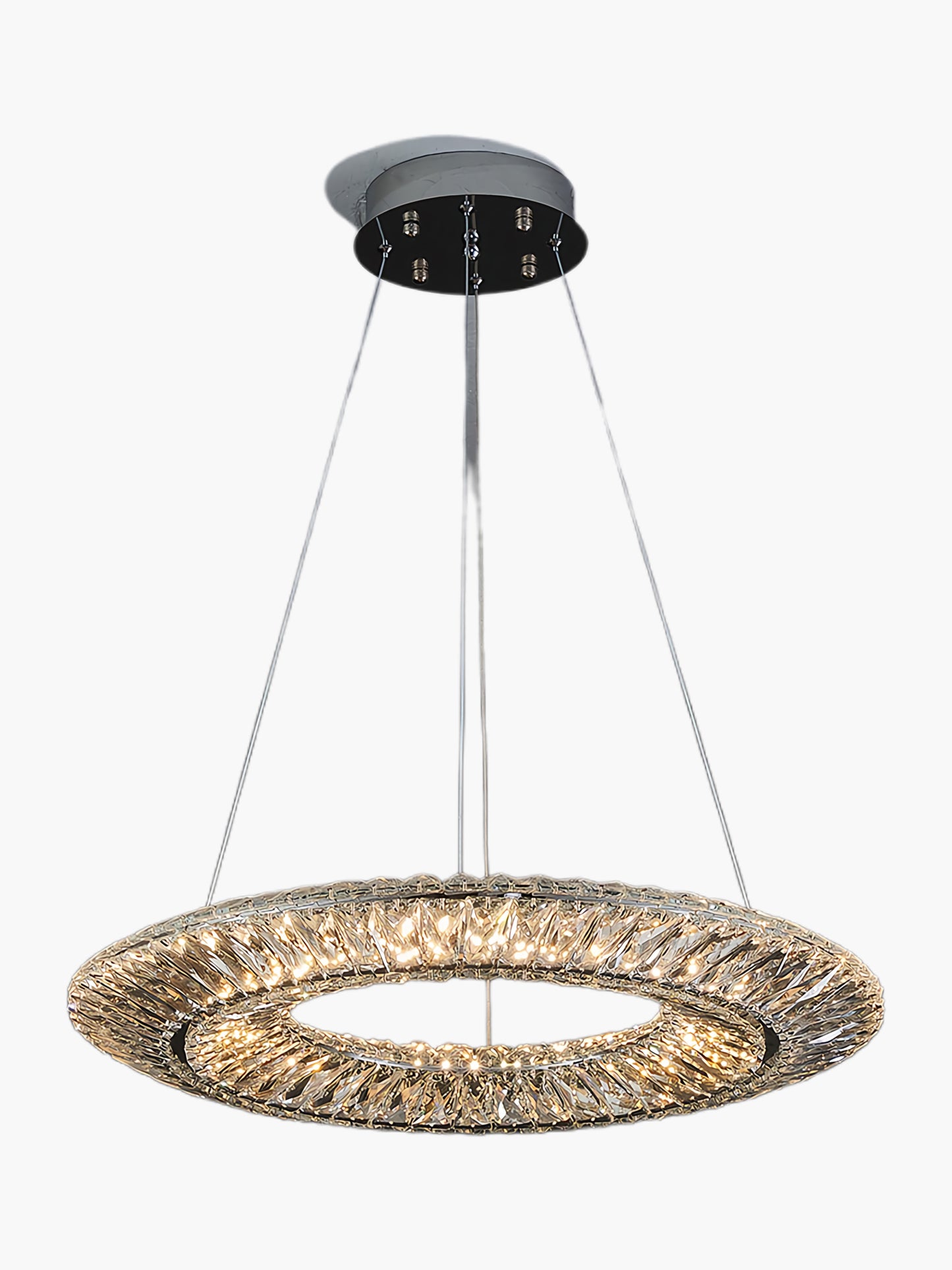 Tanager Geometric Art Deco Steel Chandelier