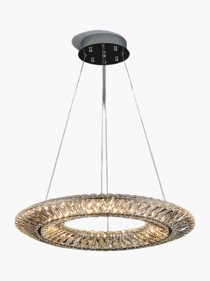 Tanager Geometric Art Deco Steel Chandelier