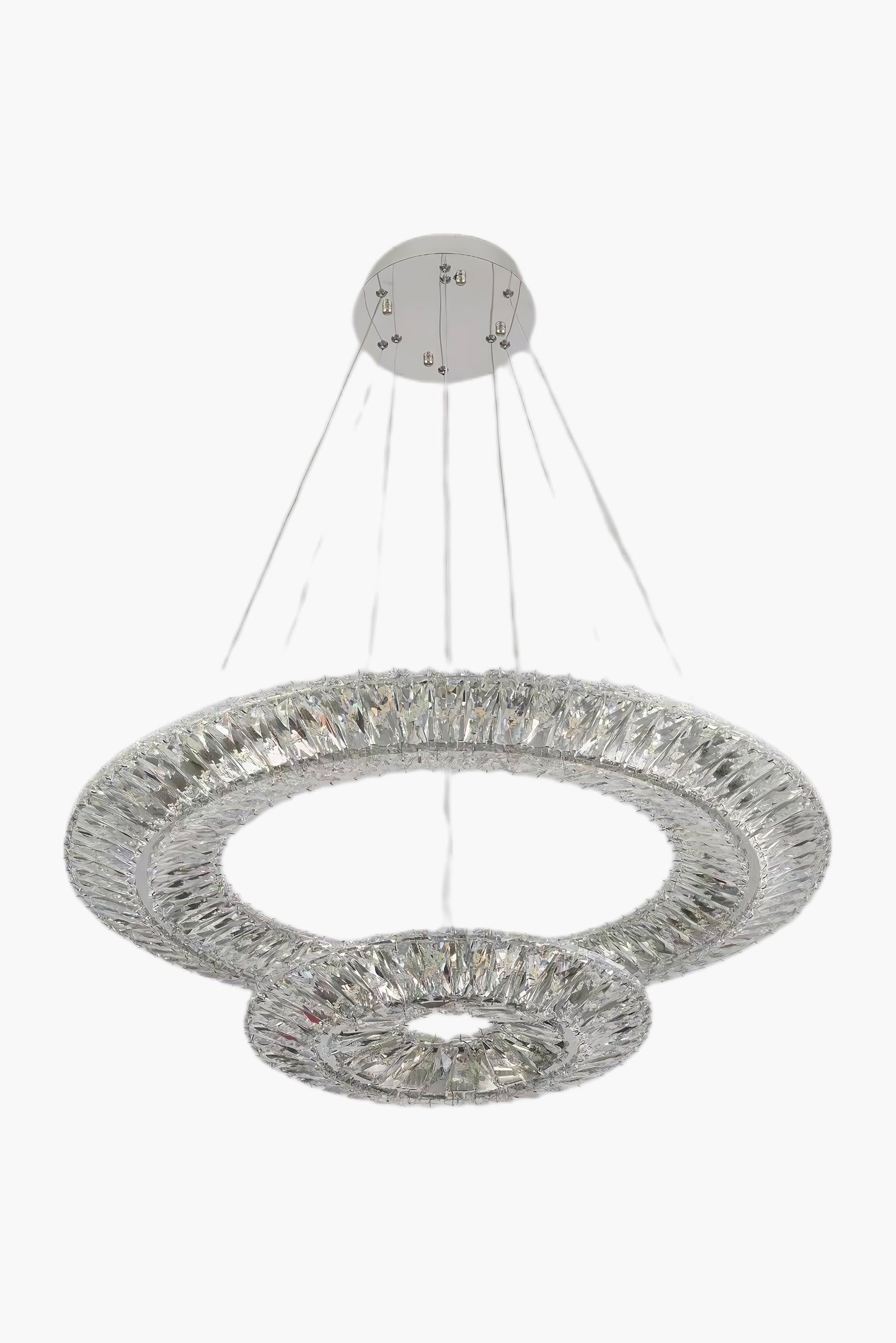 Tanager Geometric Art Deco Steel Chandelier