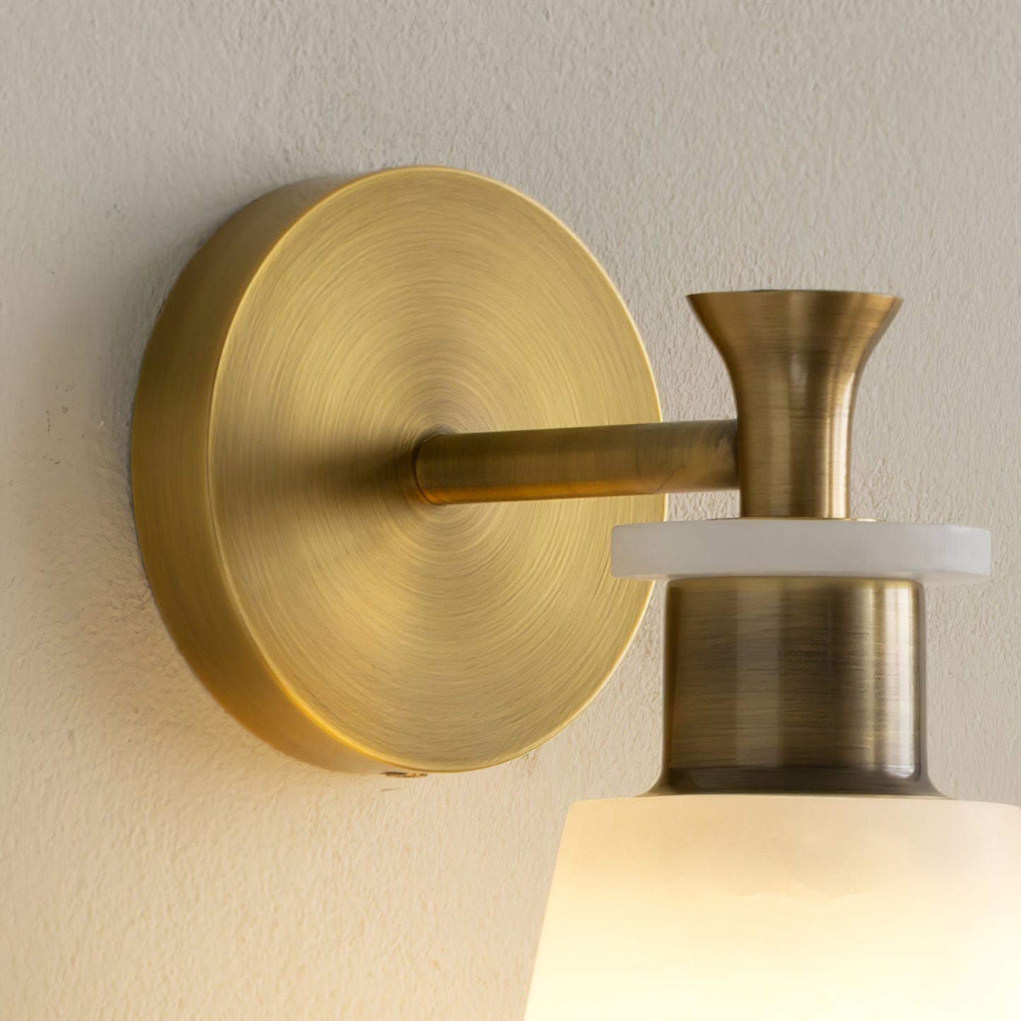 Tapered Alabaster Luxury Crystal Wall Sconce