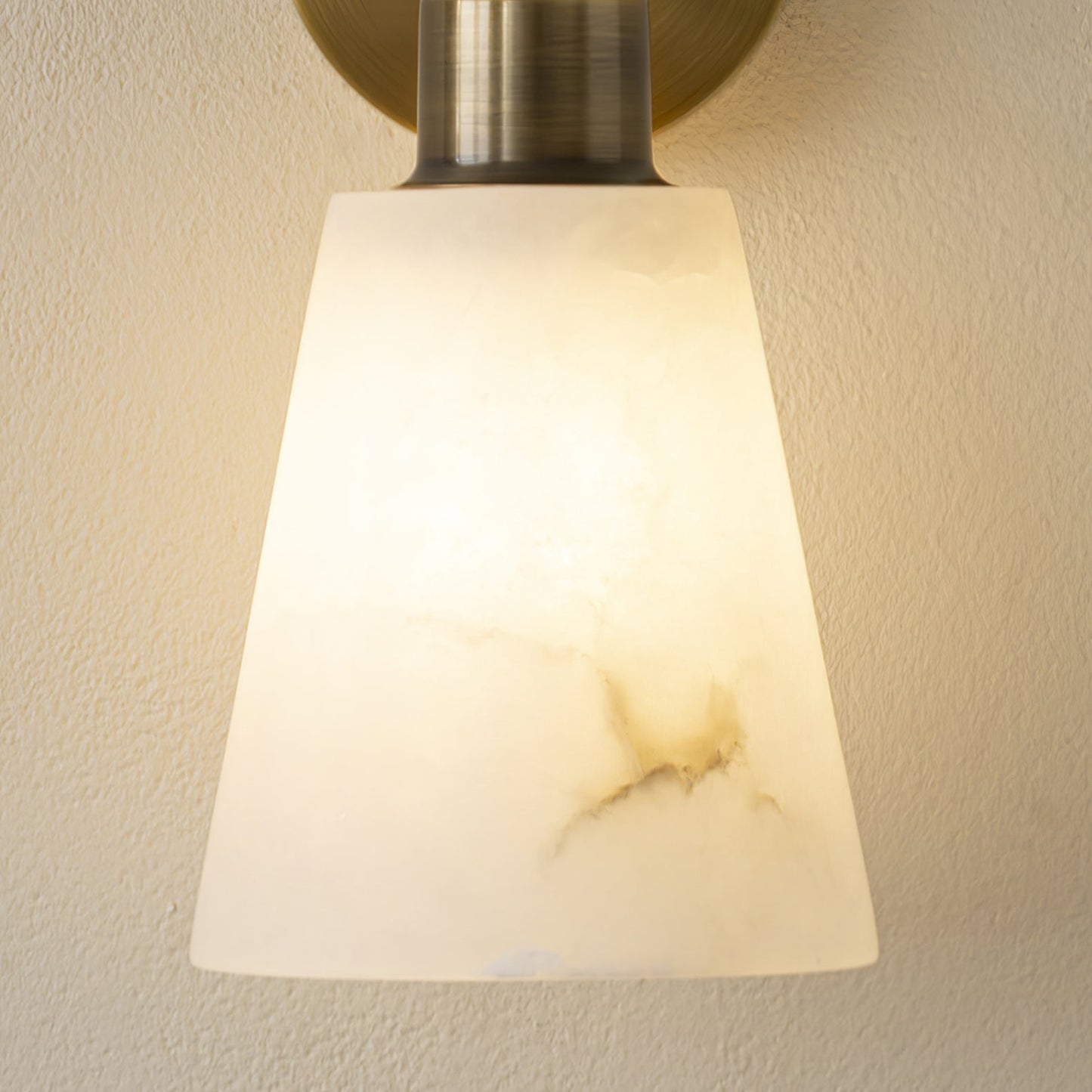 Tapered Alabaster Luxury Crystal Wall Sconce