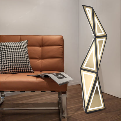 Tapered Cube Modern Metal Floor Lamp