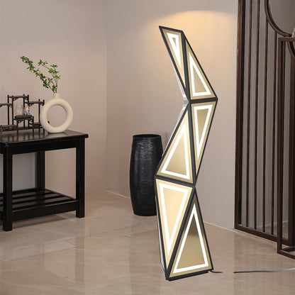 Tapered Cube Modern Metal Floor Lamp