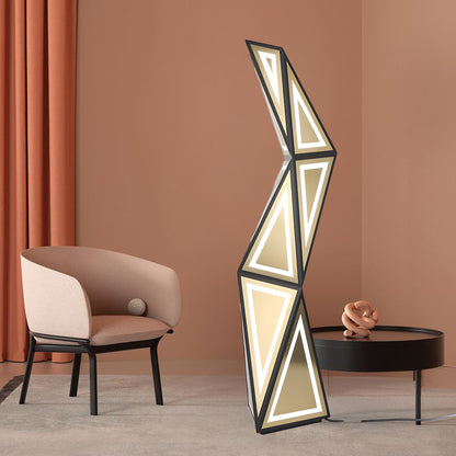 Tapered Cube Modern Metal Floor Lamp