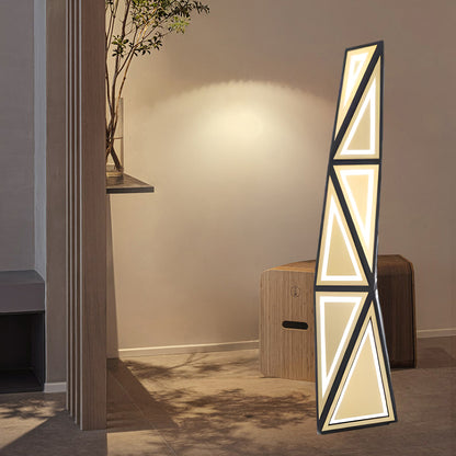 Tapered Cube Modern Metal Floor Lamp