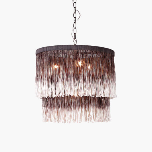 Tassel Rustic Metal Chandelier