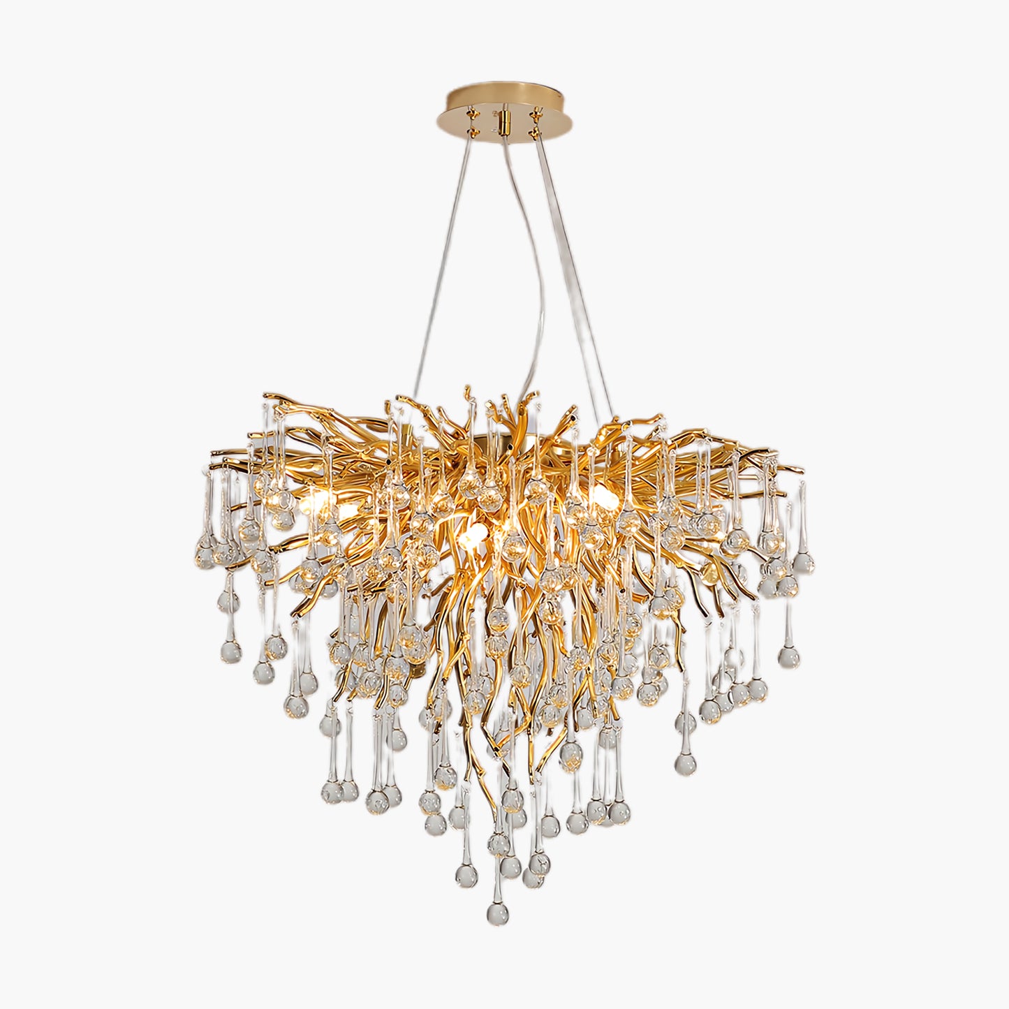 Teardrop Art Deco Crystal Chandelier